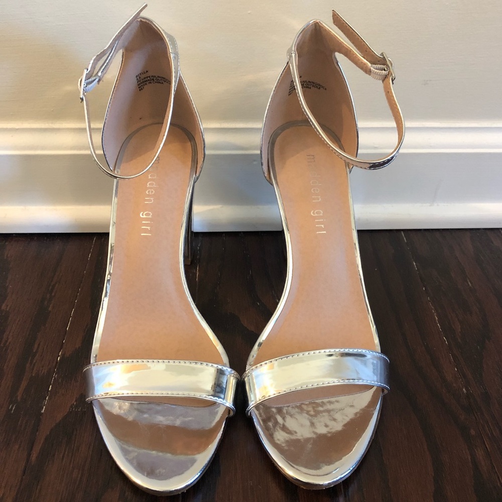 Madden Girl Beella Heel in Silver